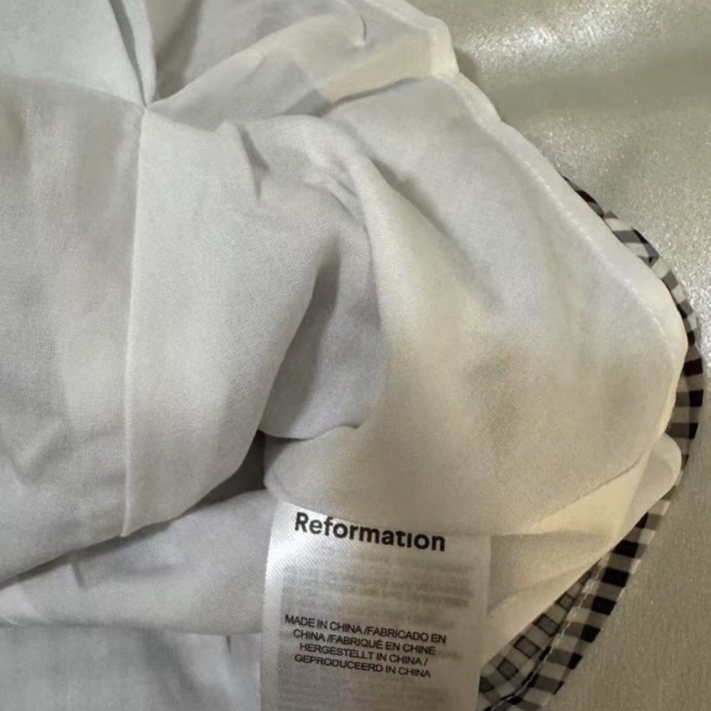 Reformation Valetta Two Piece in Remy Check *NEW* - Picture 5 of 5